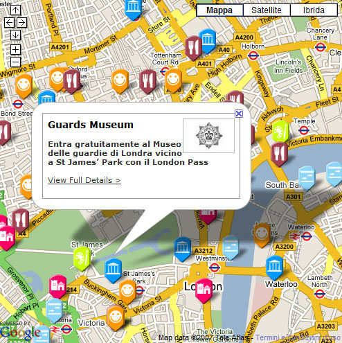 Londra - Mappa interattiva
